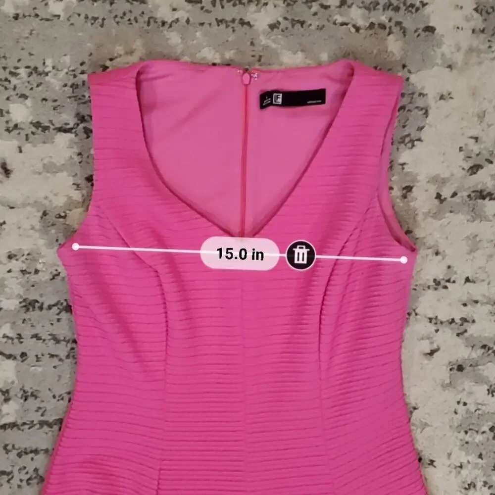 Leslie Fay Pink A line Dress || sz4 || EUC - Picture 14 of 14